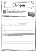 Vorschau - Unterrichtsreihen - Ehingen Lückentext mit Wortspeicher Hörverstehen und Suchsel - Seite 3