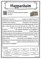 Vorschau - Unterrichtsreihen - Heppenheim Lückentext mit Wortspeicher Hörverstehen und Suchsel - Deckblatt