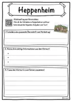 Vorschau - Unterrichtsreihen - Heppenheim Lückentext mit Wortspeicher Hörverstehen und Suchsel - Seite 3