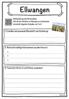 Vorschau - Unterrichtsreihen - Ellwangen Lückentext mit Wortspeicher Hörverstehen und Suchsel - Seite 3