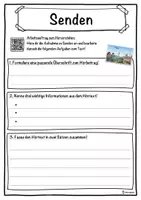 Vorschau - Unterrichtsreihen - Senden Lückentext mit Wortspeicher Hörverstehen und Suchsel - Seite 3