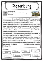 Vorschau - Unterrichtsreihen - Rotenburg Lückentext mit Wortspeicher Hörverstehen und Suchsel - Seite 1