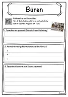 Vorschau - Unterrichtsreihen - Büren Lückentext mit Wortspeicher Hörverstehen und Suchsel - Seite 3