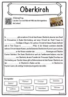 Vorschau - Unterrichtsreihen - Oberkirch Lückentext mit Wortspeicher Hörverstehen und Suchsel - Seite 1