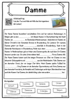 Vorschau - Unterrichtsreihen - Damme Lückentext mit Wortspeicher Hörverstehen und Suchsel - Seite 1