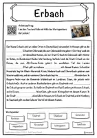 Vorschau - Unterrichtsreihen - Erbach Lückentext mit Wortspeicher Hörverstehen und Suchsel - Seite 1