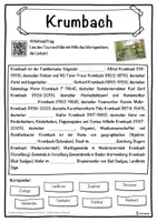 Vorschau - Unterrichtsreihen - Krumbach Lückentext mit Wortspeicher Hörverstehen und Suchsel - Seite 1