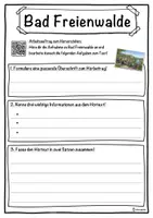 Vorschau - Unterrichtsreihen - Bad Freienwalde Lückentext mit Wortspeicher Hörverstehen und Suchsel - Seite 3