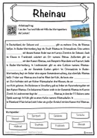 Vorschau - Unterrichtsreihen - Rheinau Lückentext mit Wortspeicher Hörverstehen und Suchsel - Seite 1
