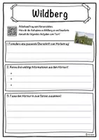 Vorschau - Unterrichtsreihen - Wildberg Lückentext mit Wortspeicher Hörverstehen und Suchsel - Seite 3