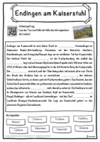 Vorschau - Unterrichtsreihen - Endingen am Kaiserstuhl Lückentext mit Wortspeicher Hörverstehen und Suchsel - Seite 1