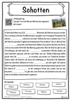 Vorschau - Unterrichtsreihen - Schotten Lückentext mit Wortspeicher Hörverstehen und Suchsel - Seite 1