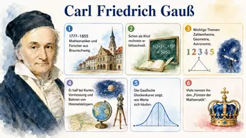 Vorschau - Arbeitsblätter - Arbeitsblätter zum Thema "Carl Friedrich Gauß" + Lösung & MP3 + Infografik - Seite 3