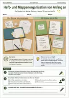 Vorschau - Arbeitsblätter - Mini Schulstart Bundle Klasse 5 bis 6 Arbeitshefte Organisation Routinen und selbstständig arbeiten - Seite 1