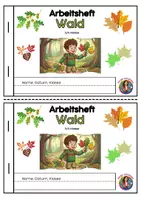 Vorschau - Arbeitsblätter - Mini-Heft: Wald-Entdecker (HSU: 3./4. Klasse) - Deckblatt