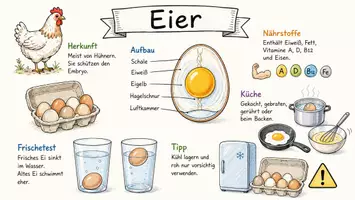 Vorschau - Arbeitsblätter - Arbeitsblätter zum Thema "Ei" + Lösung & MP3 + Infografik - Seite 1