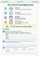 Vorschau - Arbeitsblätter - Hausaufgabenroutine Arbeitsheft Klasse 5 bis 6 Schulstart Aufgaben notieren und planen - Seite 2