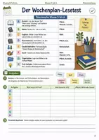 Vorschau - Arbeitsblätter - Wochenplantraining Arbeitsheft Klasse 5 bis 6 Schulstart Aufgaben planen und selbstständig arbeiten - Seite 3