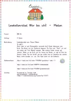 Vorschau - Spiele - Medien & Medienkompetenz: Lesekettenrätsel "Wer bin ich?" (Klassenspiel) - Sachunterricht - Kl. 3/4 - Seite 1