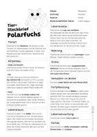Vorschau - Arbeitsblätter - Polarfuchs Komplettpaket - mit Lesetext, Steckbrief, Lückentext, Suchsel, Quiz und Ausmalbildern - Seite 1