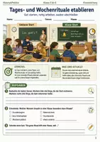 Vorschau - Arbeitsblätter - Tages- und Wochenrituale Arbeitsheft Klasse 5 bis 6 Schulstart Routinen für Unterricht und Klassenleitung - Deckblatt