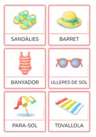 Vista previa - Juegos / Gamificación - Pack vocabulari d’estiu en català / joc de parelles – 3 tipografies - página 3