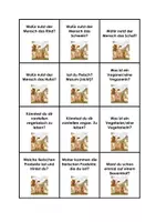 Vorschau - Aufgabenkarten - Nutztiere Konversationskarten Schaf Huhn Rind Schwein - Seite 1