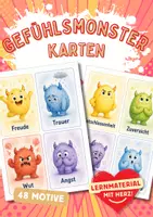 Vorschau - Arbeitsblätter - Gefühlsmonster - Deckblatt
