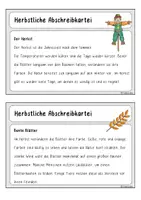 Vorschau - Stationenlernen - Herbstliche Abschreibkarteien (Klasse 2 - 4) - Seite 1