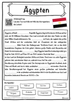 Vorschau - Unterrichtsreihen - Ägypten Lückentext mit Wortspeicher Hörverstehen und Suchsel - Seite 1