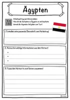 Vorschau - Unterrichtsreihen - Ägypten Lückentext mit Wortspeicher Hörverstehen und Suchsel - Seite 3