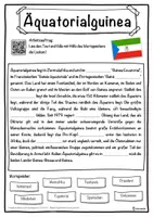 Vorschau - Unterrichtsreihen - Äquatorialguinea Lückentext mit Wortspeicher Hörverstehen und Suchsel - Seite 1