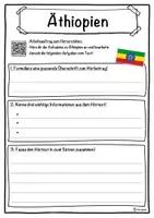 Vorschau - Unterrichtsreihen - Äthiopien Lückentext mit Wortspeicher Hörverstehen und Suchsel - Seite 3