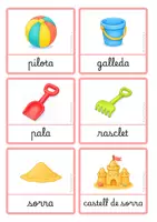 Vista previa - Juegos / Gamificación - Vocabulari d’estiu en català – Targetes i joc de parelles (lligada) - Portada