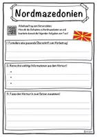 Vorschau - Unterrichtsreihen - Nordmazedonien Lückentext mit Wortspeicher Hörverstehen und Suchsel - Seite 3