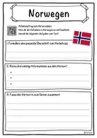 Vorschau - Unterrichtsreihen - Norwegen Lückentext mit Wortspeicher Hörverstehen und Suchsel - Seite 3