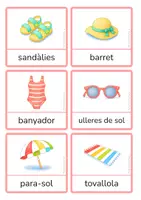 Vista previa - Juegos / Gamificación - Vocabulari d’estiu en català – Targetes i joc de parelles (impremta) - página 2
