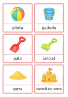 Vista previa - Juegos / Gamificación - Vocabulari d’estiu en català – Targetes i joc de parelles (impremta) - Portada