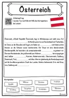 Vorschau - Unterrichtsreihen - Österreich Lückentext mit Wortspeicher Hörverstehen und Suchsel - Seite 1