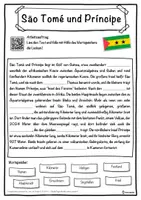 Vorschau - Unterrichtsreihen - São Tomé und Príncipe Lückentext mit Wortspeicher Hörverstehen und Suchsel - Seite 1