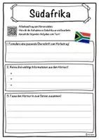 Vorschau - Unterrichtsreihen - Südafrika Lückentext mit Wortspeicher Hörverstehen und Suchsel - Seite 3