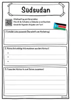 Vorschau - Unterrichtsreihen - Südsudan Lückentext mit Wortspeicher Hörverstehen und Suchsel - Seite 3