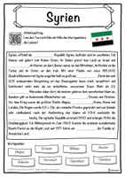 Vorschau - Unterrichtsreihen - Syrien Lückentext mit Wortspeicher Hörverstehen und Suchsel - Seite 1