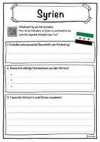 Vorschau - Unterrichtsreihen - Syrien Lückentext mit Wortspeicher Hörverstehen und Suchsel - Seite 3