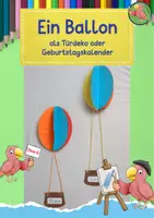 Vorschau - Mal- und Bastelvorlagen - Türdeko Ballon basteln, Kunst Grundschule, Geburtstagskalender - Deckblatt