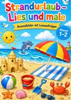 Vorschau - Arbeitsblätter - Lesen und malen zum Thema Strandurlaub - Deckblatt