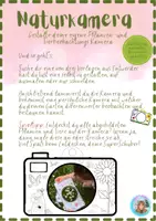 Vorschau - Mal- und Bastelvorlagen - Deine Naturkamera - Entdecke Pflanzen und Tiere im Garten - Seite 1