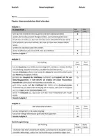 Vorschau - Klassenarbeiten - Klassenarbeit 5 mit Bewertungsbogen "einen Brief schreiben" - Seite 1