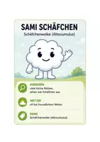 Vorschau - Mal- und Bastelvorlagen - 4 Wolkenarten - Deckblatt