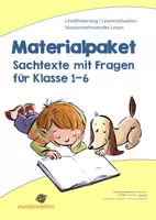 Vorschau - Arbeitsblätter - Wachsendes Paket - Sachtexte - Lesetexte mit Fragen zum Leseverständnis Klasse 1 bis 4 - Deckblatt